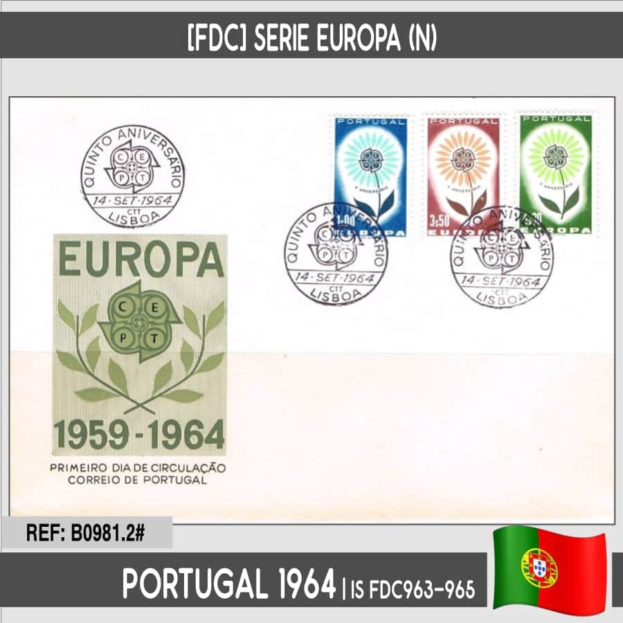 Portugal 1964 [FDC] Europe Series (N)