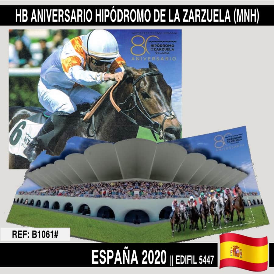 Spain 2020. HB Aniversario del Hipódromo de la Zarzuela (MNH)