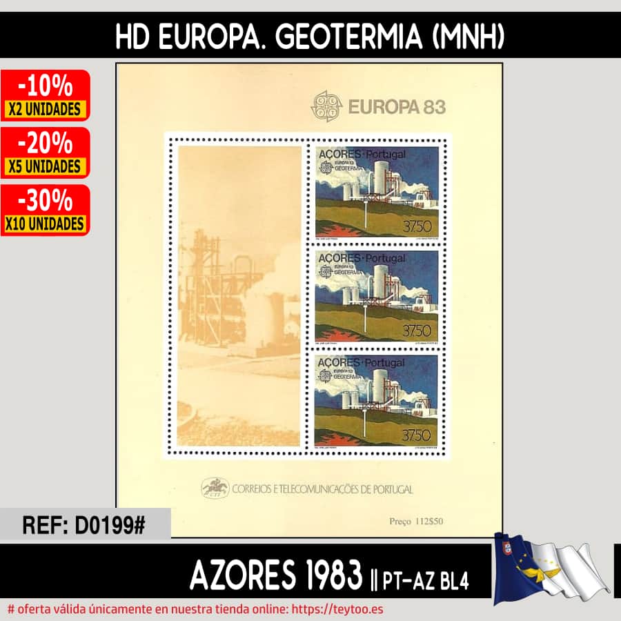 Açores 1983. HB Europe : Géothermie (MNH)