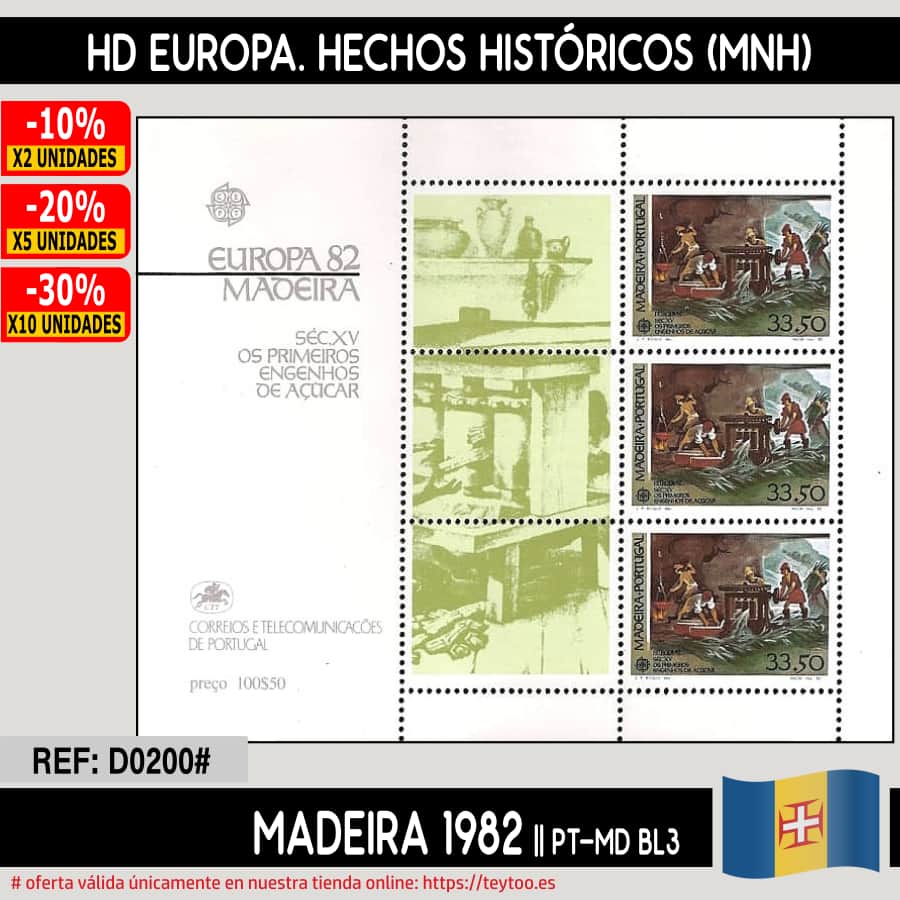 Madère 1982. HB Europe : Faits historiques (MNH)