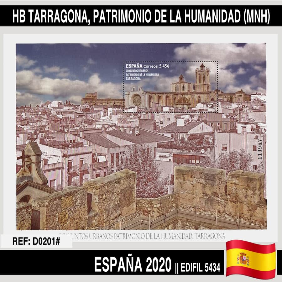 España 2020. HB UNESCO. Patrimonio mundial español (MNH)