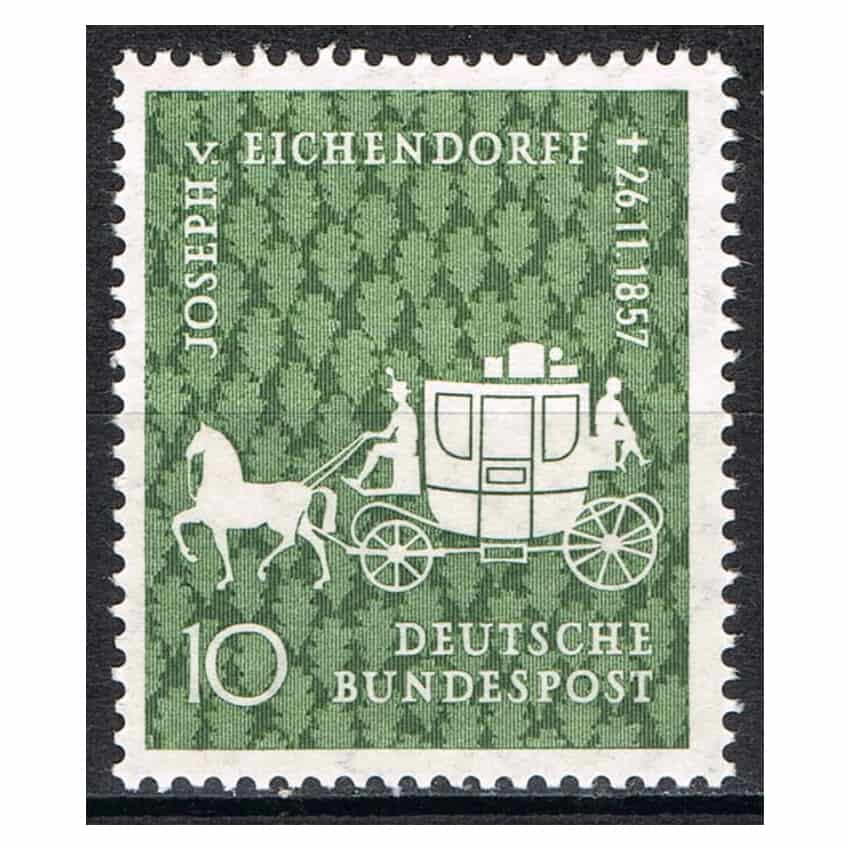 Alemania 1957. Joseph F. von Eichendorff (MNH) - MI 280