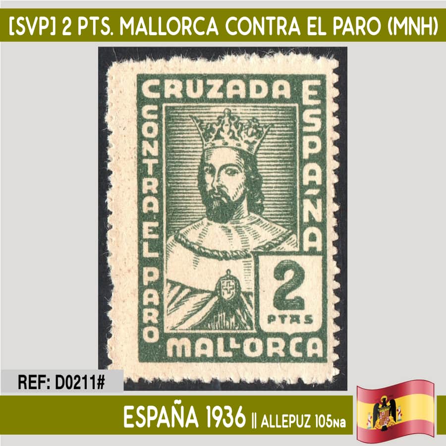 España 1936 [SVP] Mallorca. Cruzada contra el paro (MNH)