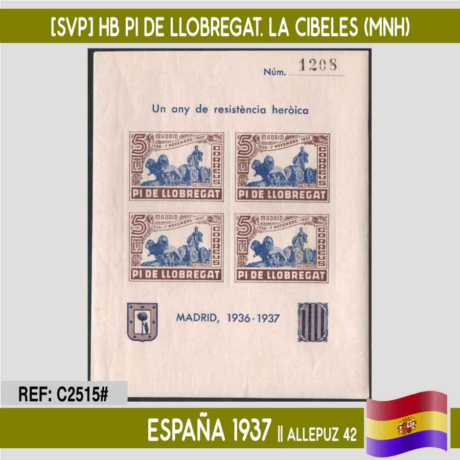 España 1937 [SVP] HB Pi de Llobregat. La Cibeles (MNH) (copia)