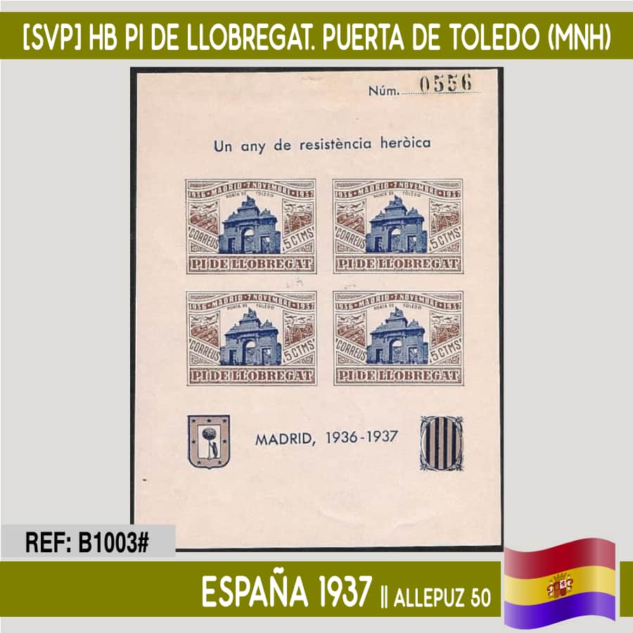 España 1937 [SVP] HB Pi de Llobregat. La Cibeles (MNH) (copia)