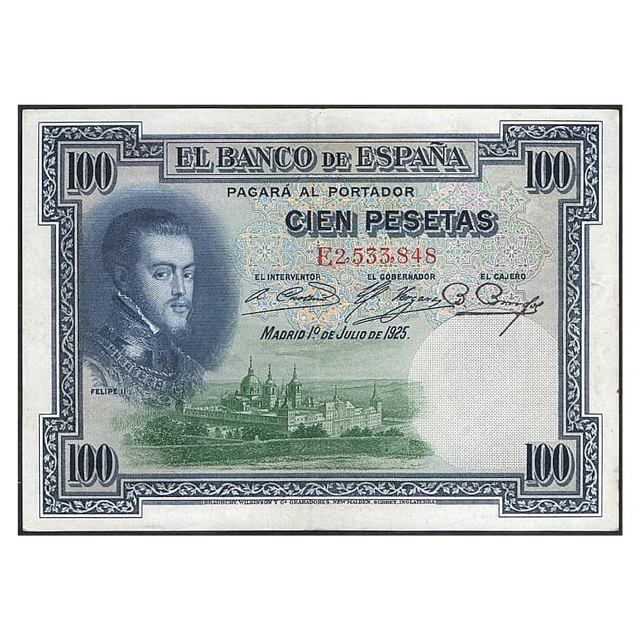 España 1936 [BLL] 100 pts. Mod. 1925. II República (AU)