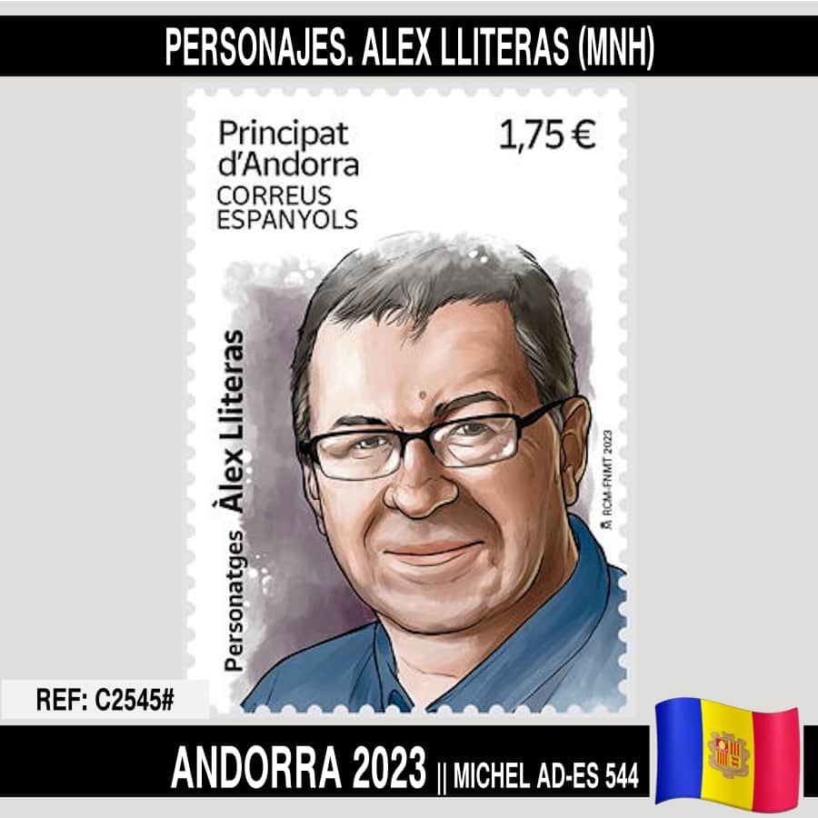 Andorra 2023. Characters. Alex Lliteras (MNH)