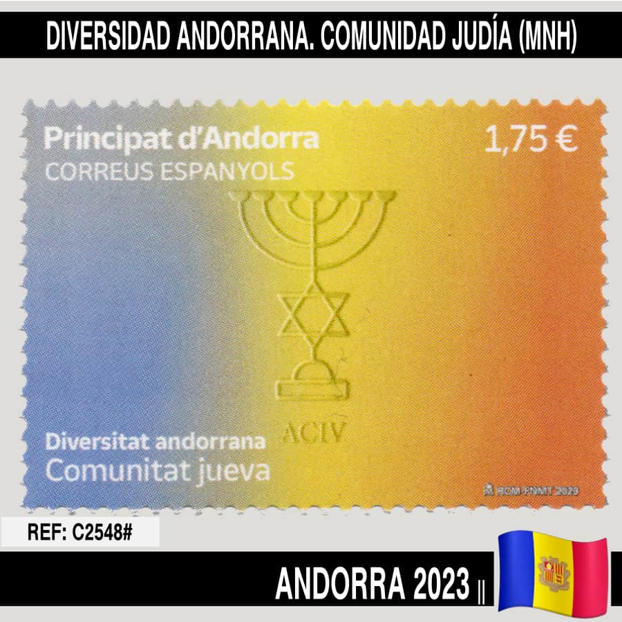 Andorra 2023. Diversidad andorrana. Comunidad Judía (MNH)