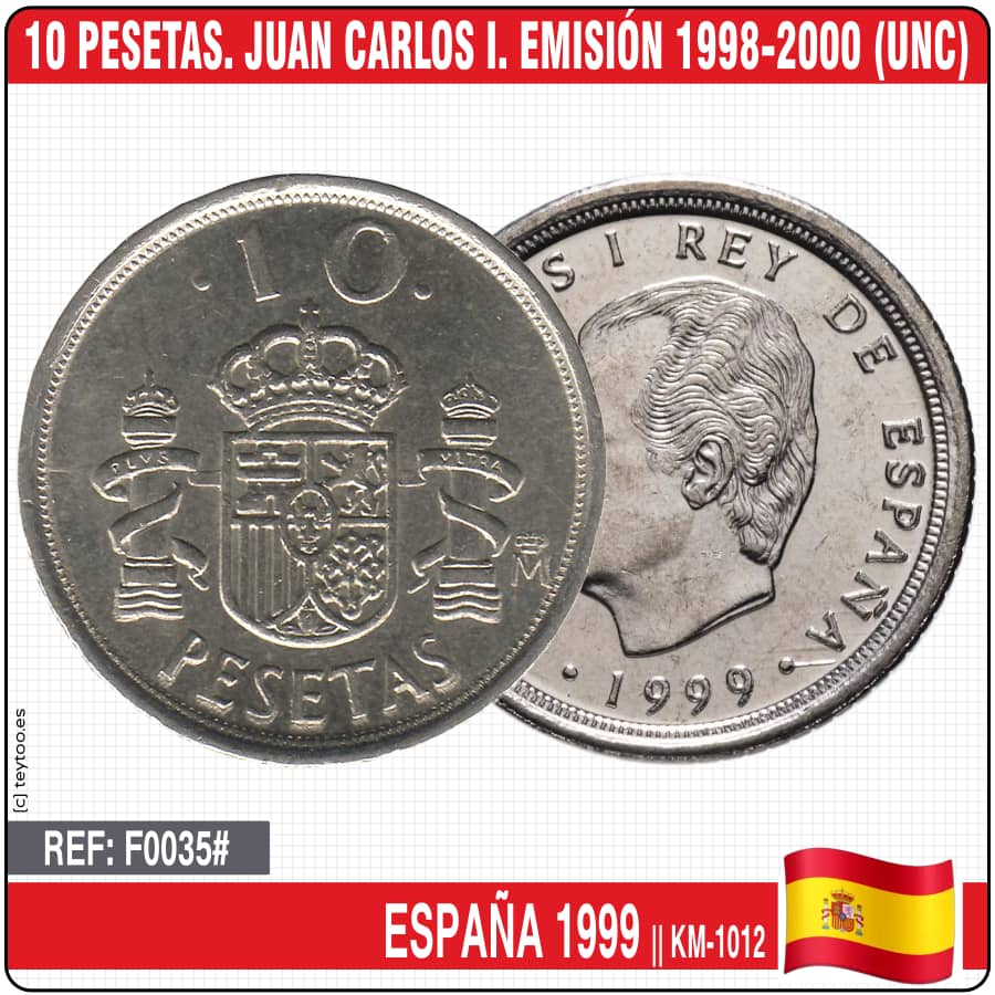 España 1982. 1 pts. Juan Carlos I. Emisión 1982-1989 (UNC) KM-821 (copia)