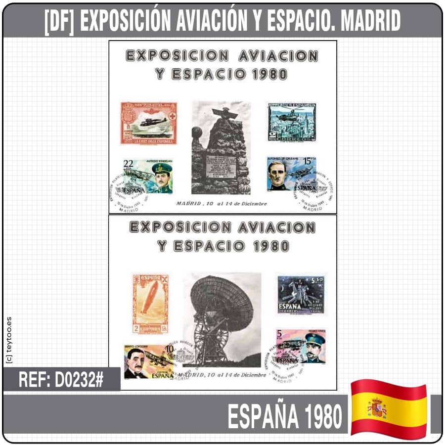 España 1980 [DF] Exposición Aviación y Espacio. Madrid