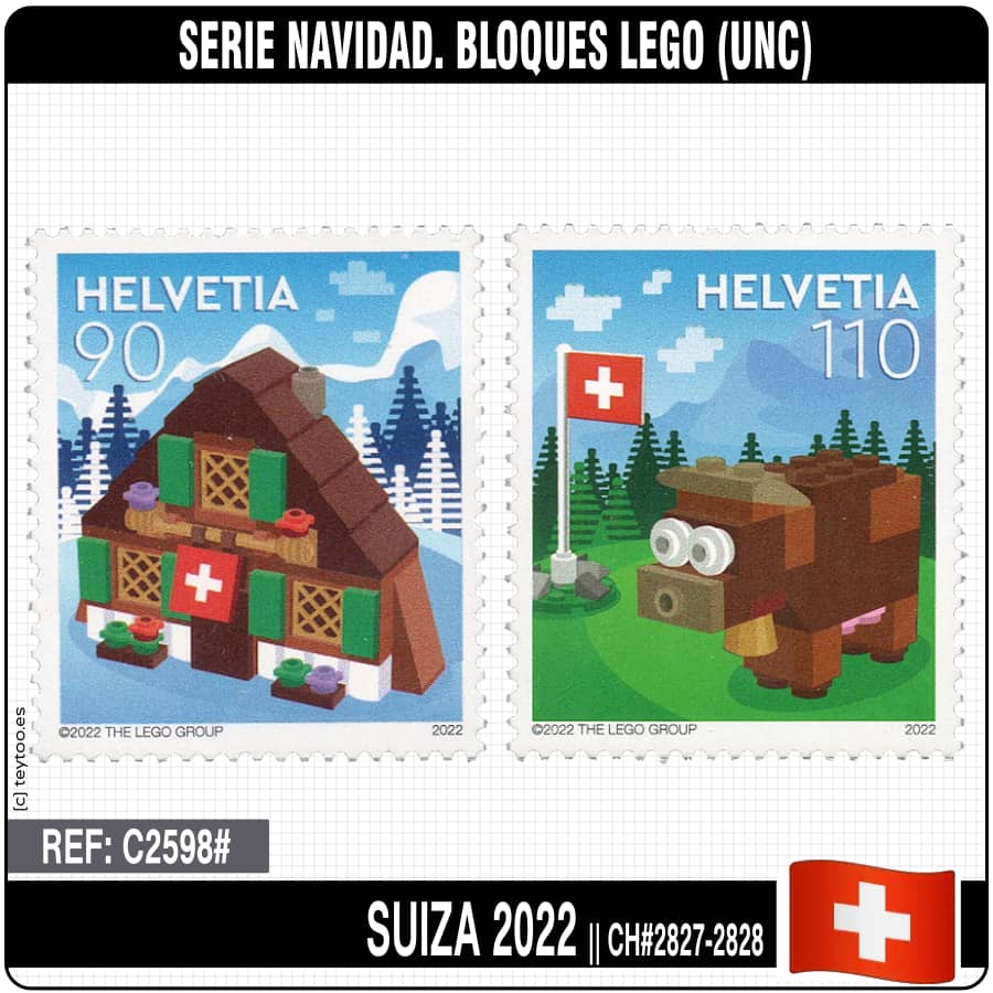 Schweiz 2022. Serie LEGO Blöcke (MNH) MI#2827-2828