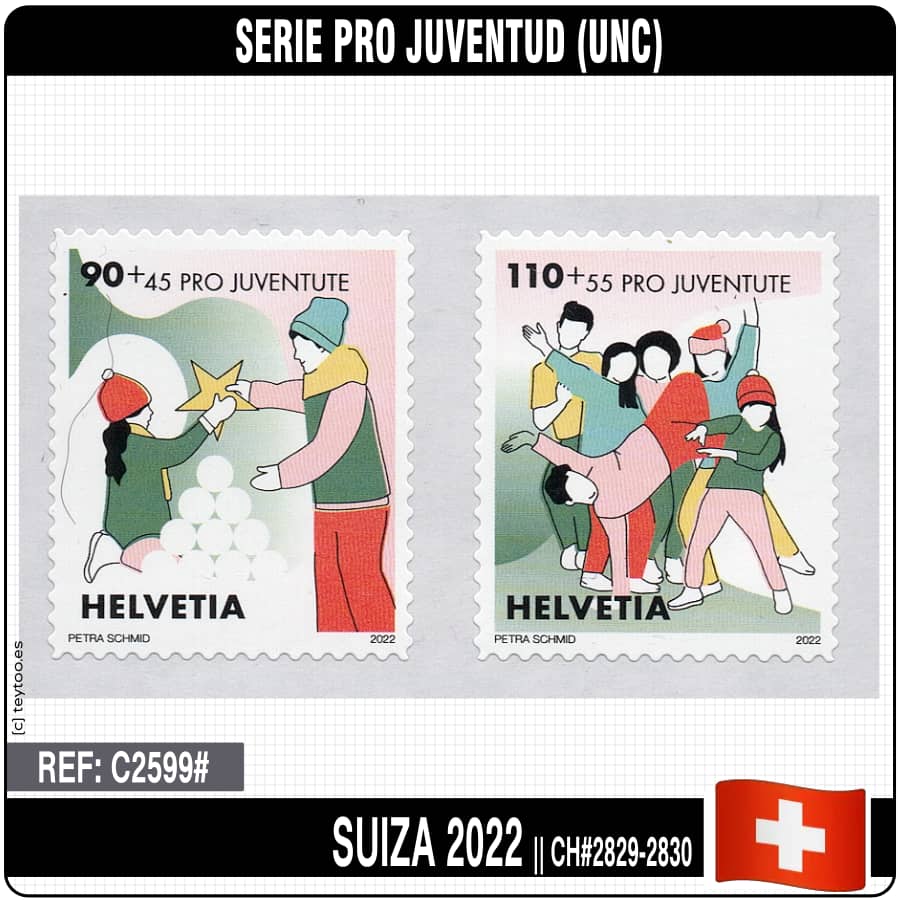 Schweiz 2022. Serie Pro Jugend (MNH) MI#2829-2830