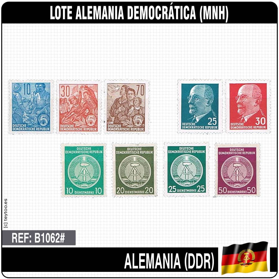 DDR. Batch new DDR seals (MNH)