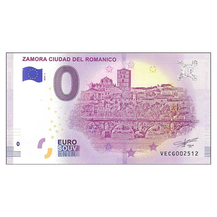 0 EUR. Spain. Zamora, Romanesque City (SC) 2019-1A