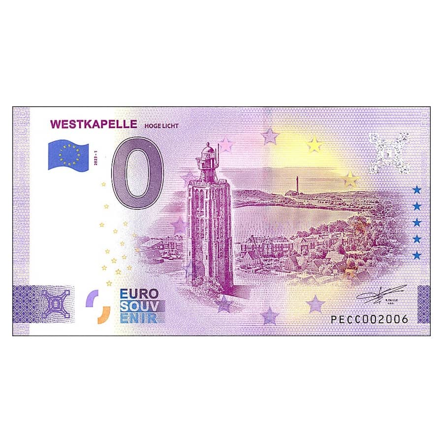 0 Euros. Países Baixos. Westkapelle Hoge Licht (SC) 2023-1A