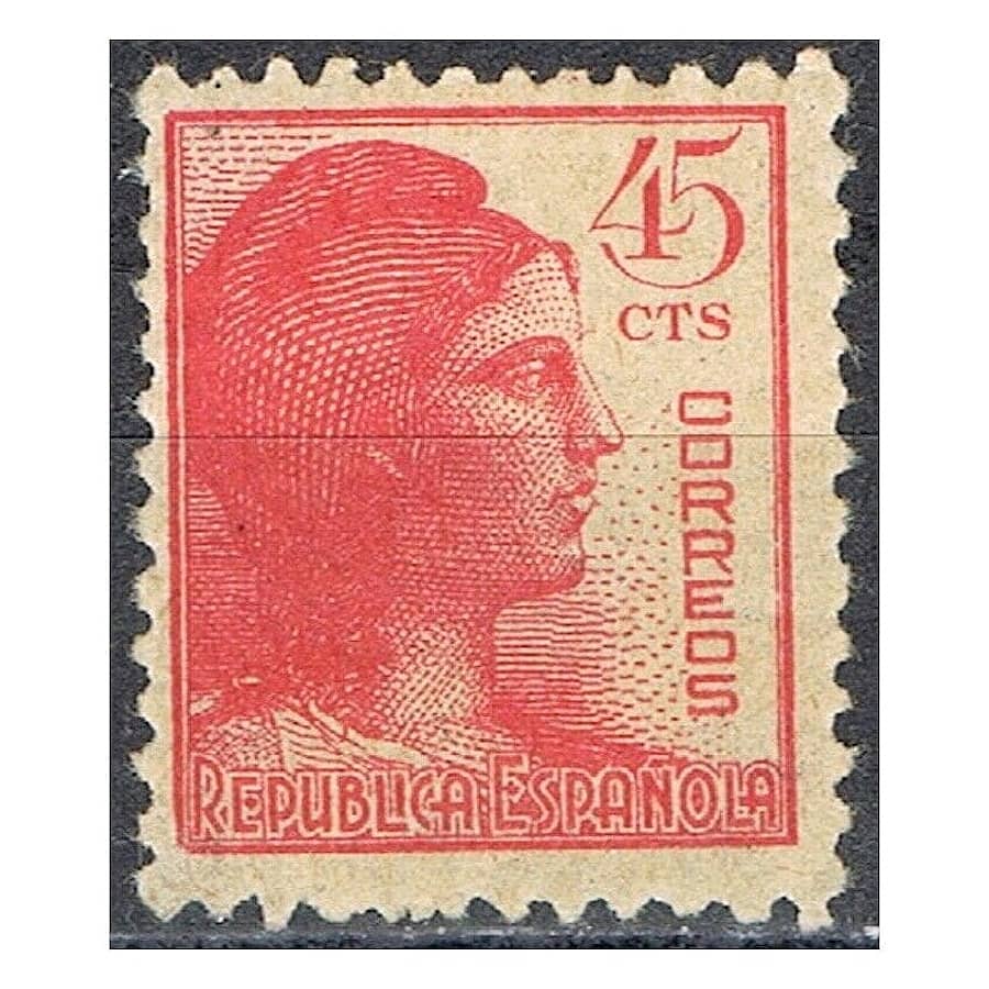 Espagne 1938 [SLL] 45 cts., Allégorie de la République (MH)