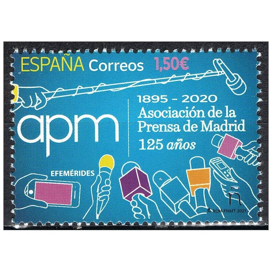 España 2021 [SLL] 125 Aniversario Asociación da Prensa de Madrid (MNH)