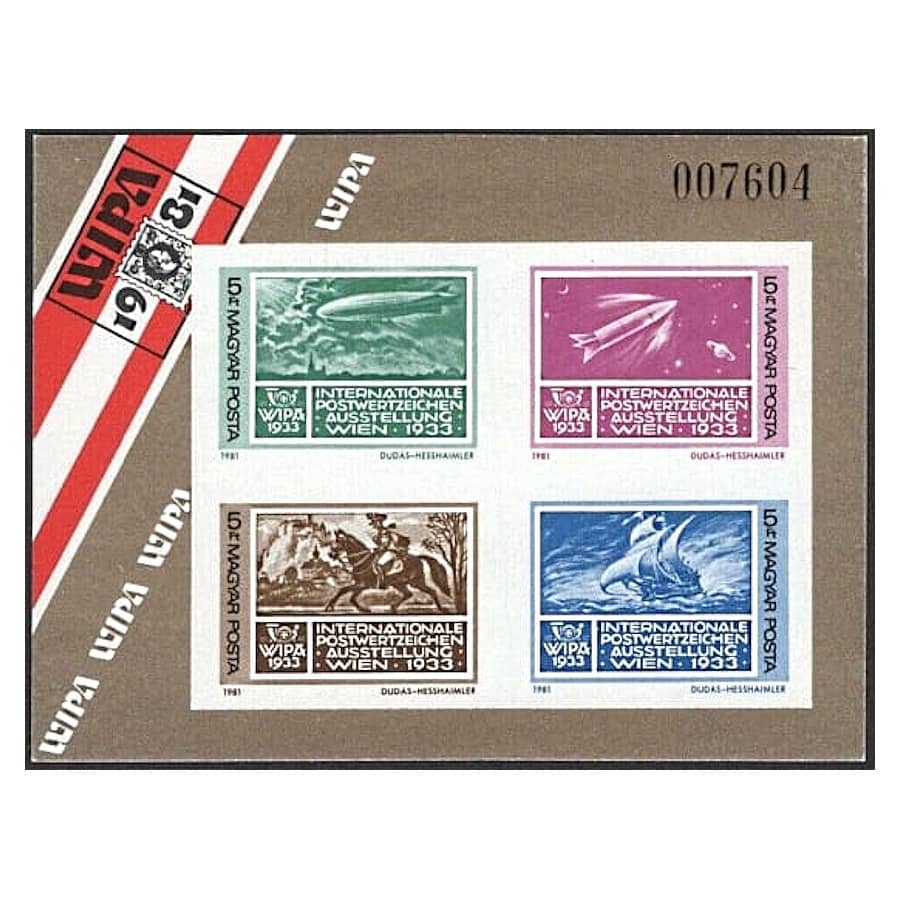 Ungarn 1981 [SLL] HB Philatelic Ausstellung WIPA '81 (MNH)