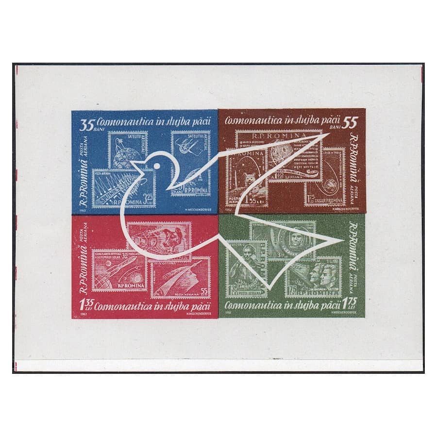 Rumänien 1962 [SLL] HB Weltraumforschung (MNH)