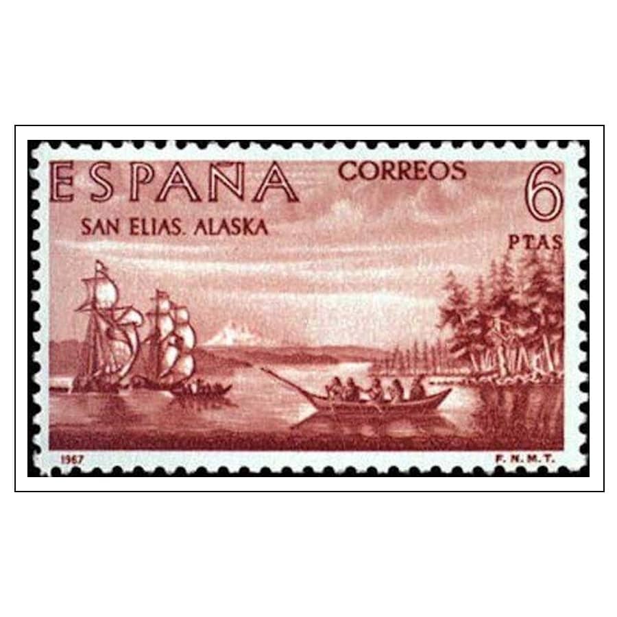 España 1967 [SLL] 3 pts. San Elías. Alaska (MNH)