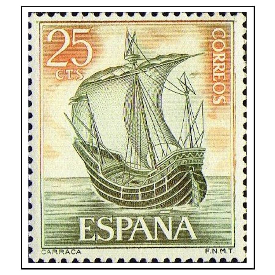 España 1964 [SLL] 25 cts. Carraca (MNH)