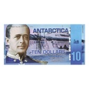 Antarctique 2008 [BLL] 10 dollars. Centenaire du Pôle Sud (SC)