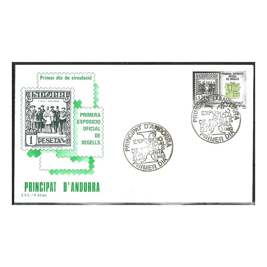 Andorra 1982 [FDC] 1st National Philatelic Exhibition (N)