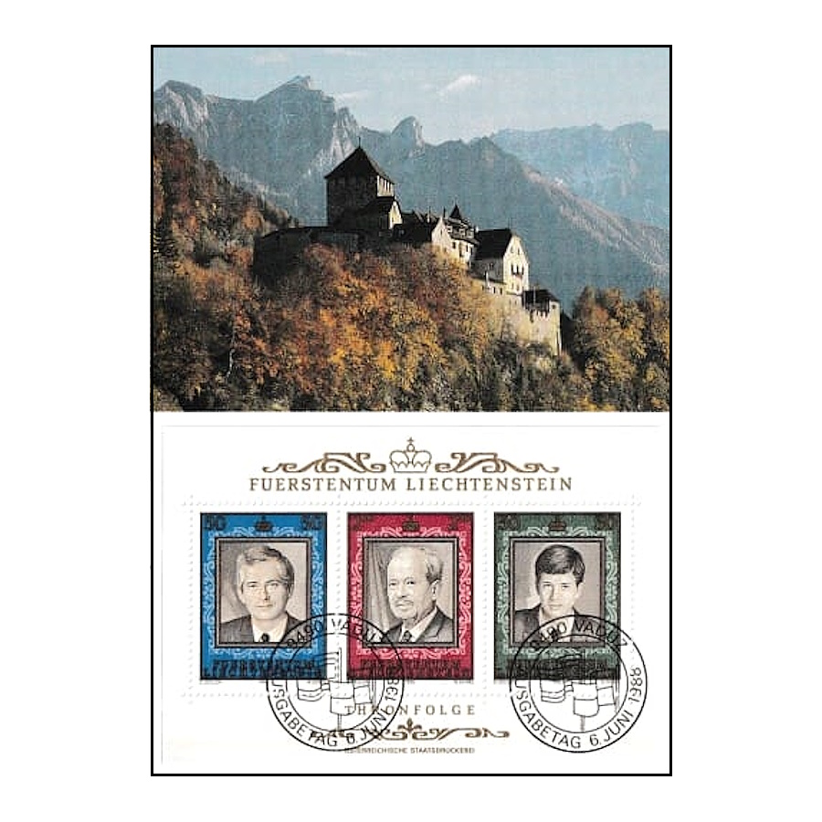 Liechtenstein 1988 [MAX] HB Succession to the throne (N)