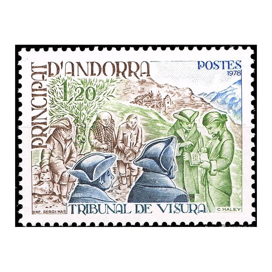 Andorra (Fr) 1978 [SLL] Gericht von Visura (MNH)