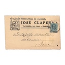 Espagne 1925 [SOB] Lettre commerciale avec cachet Alfonso XIII (C)