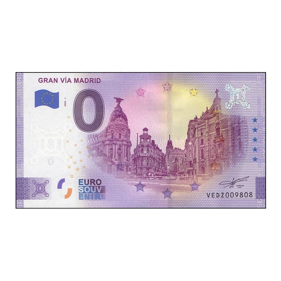 Espainia 2020 [BLL] 0€. Madril. Kale Nagusia. Urteurrena (SC)