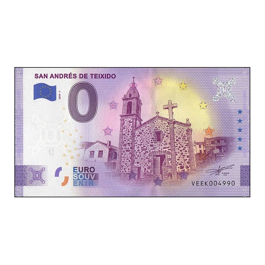 Espagne 2021 [BLL] 0€. La Corogne. San Andrés de Teixido. Anniversaire (SC)