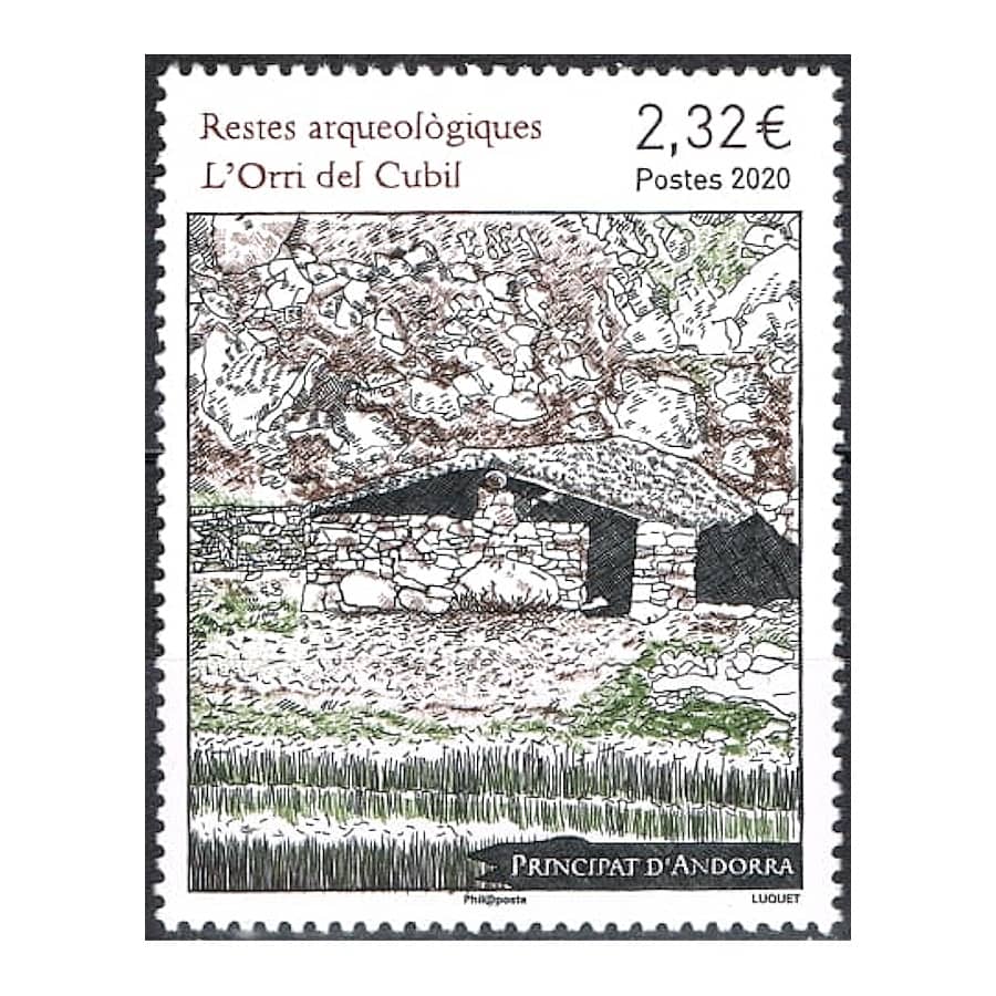 Andorra 2020 [SLL] Archäologie: L'Orri del Cubil (MNH)