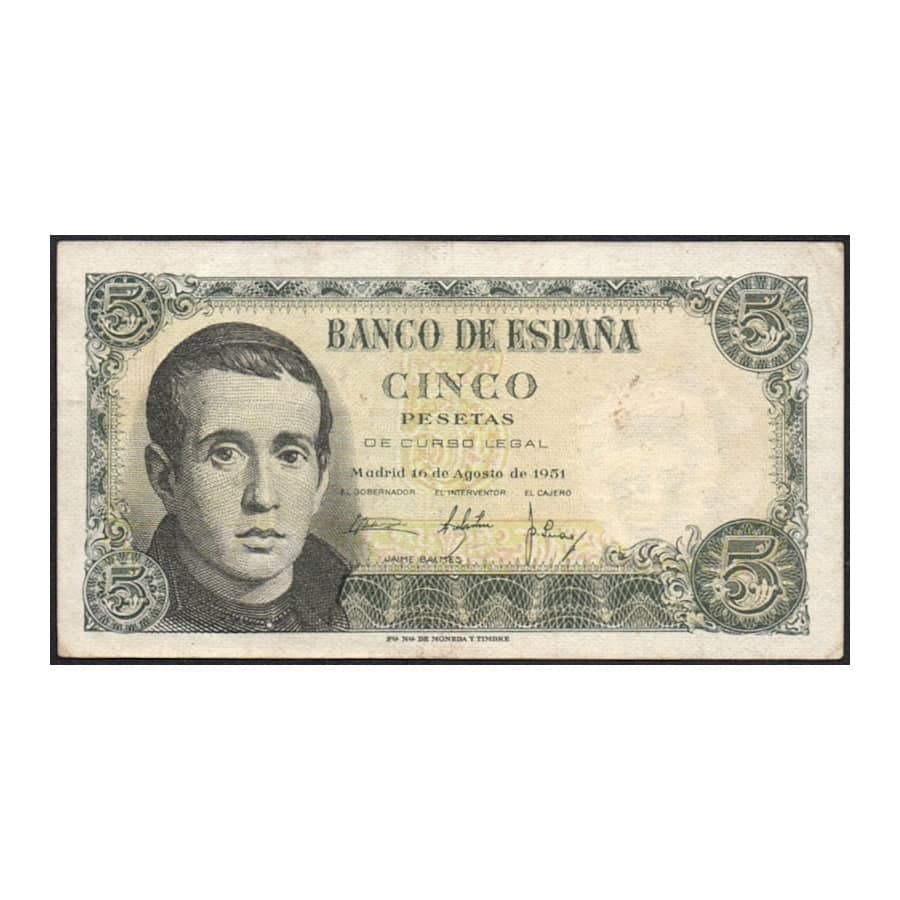 Espanya 1951 [BLL] 5 ptes. Jaime Balmes (MBC)