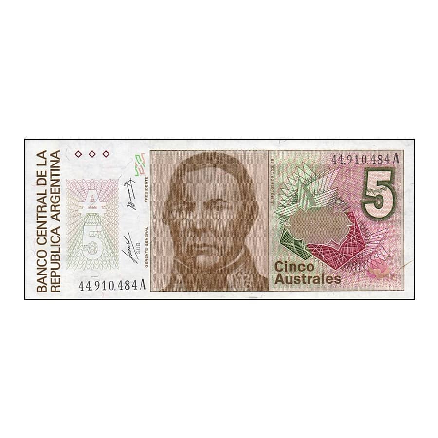 Argentina 1986 [BLL] 5 Australak. Justo José de Urquiza (SC)