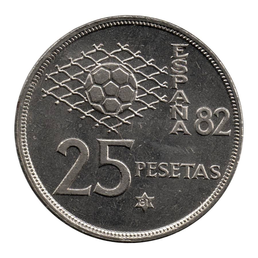 Espanha 1981 [MND] 25 pesetas. Edição de 1980 (SC)