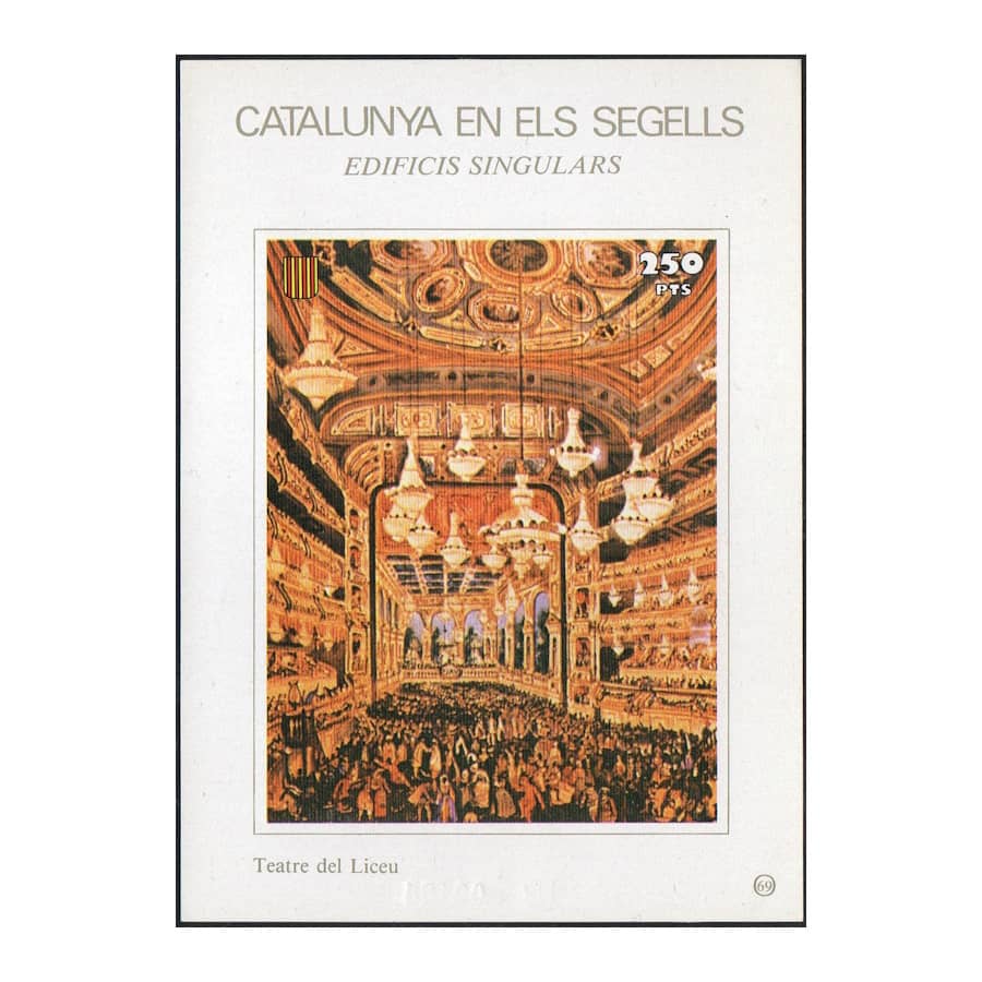 España [SLL] Catalunya En Els Segells Nº069 Teatro del Liceo (MNH)