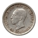 España 1926 [MND] 50 céntimos Prata. Alfonso XIII (MBC)