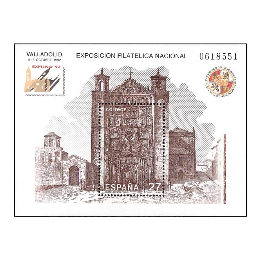 España 1992 [SLL] HB EXFILNA '92. Valladolid (MNH)