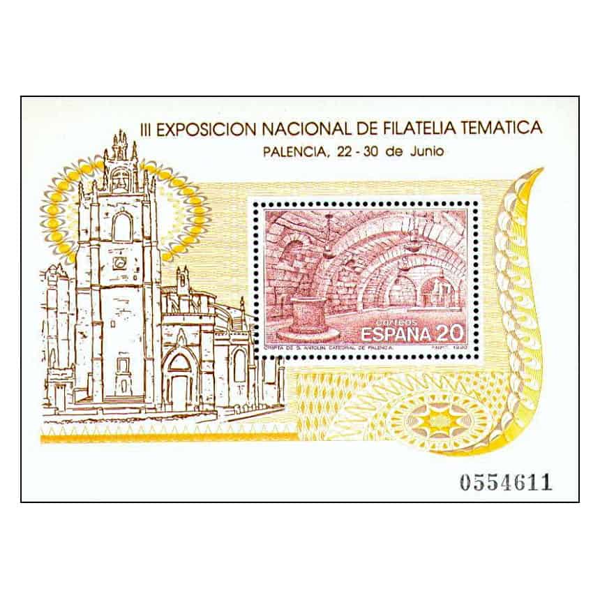 Espanha 1990 [SLL] HB Exposição Filatélica FILATEM '90. Palencia (MNH)