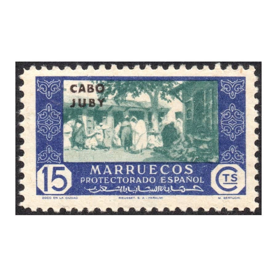 Cape Juby 1948 [SLL] 15 cts. Souk in der Stadt (MNH)