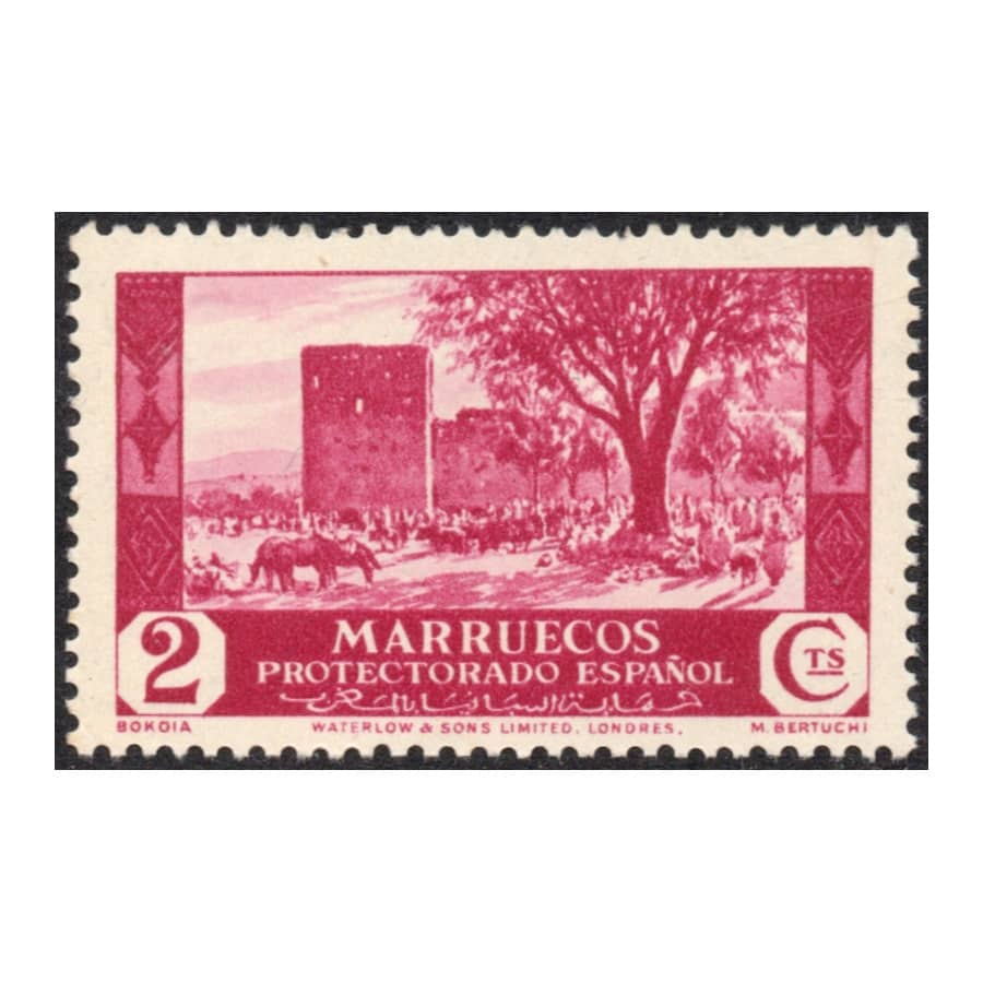 Maroc 1937 [SLL] 2 cts. Paysages. Bokoia (MNH)