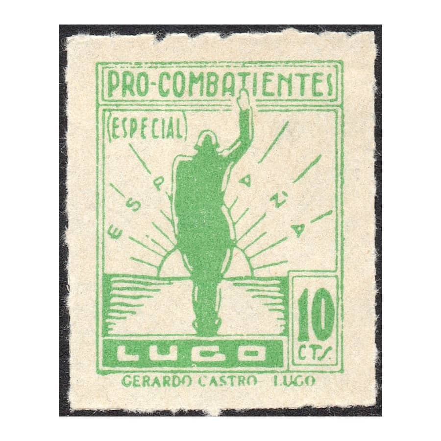 España [SVP] 10 cts. Lugo. Pro-Combatentes (MNH)