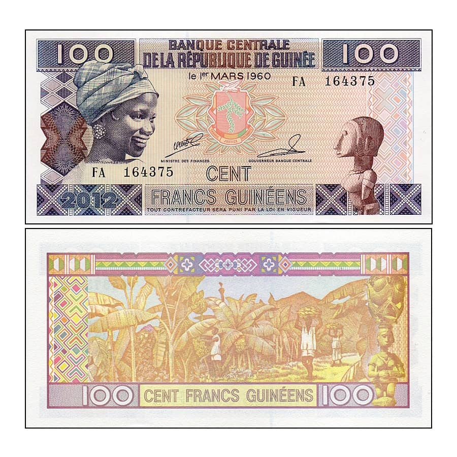 Guinea 2012 [BLL] 100 neue guineische Franken (SC)