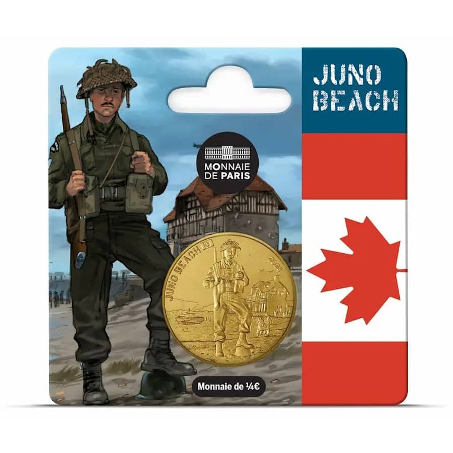 France 2024 [MND] 1/4 €. 80e anniversaire du Jour D - Juno Beach (SC)