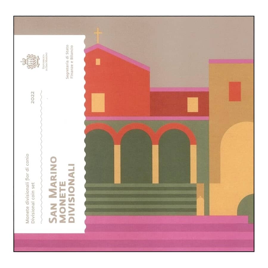 San Marino 2022 [MND] Divisional Coin Set (FDC)