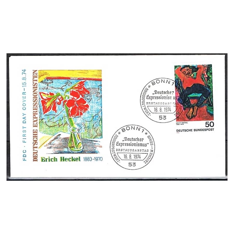 Allemagne 1974 [FDC] Peinture. Expressionnisme allemand II (N)