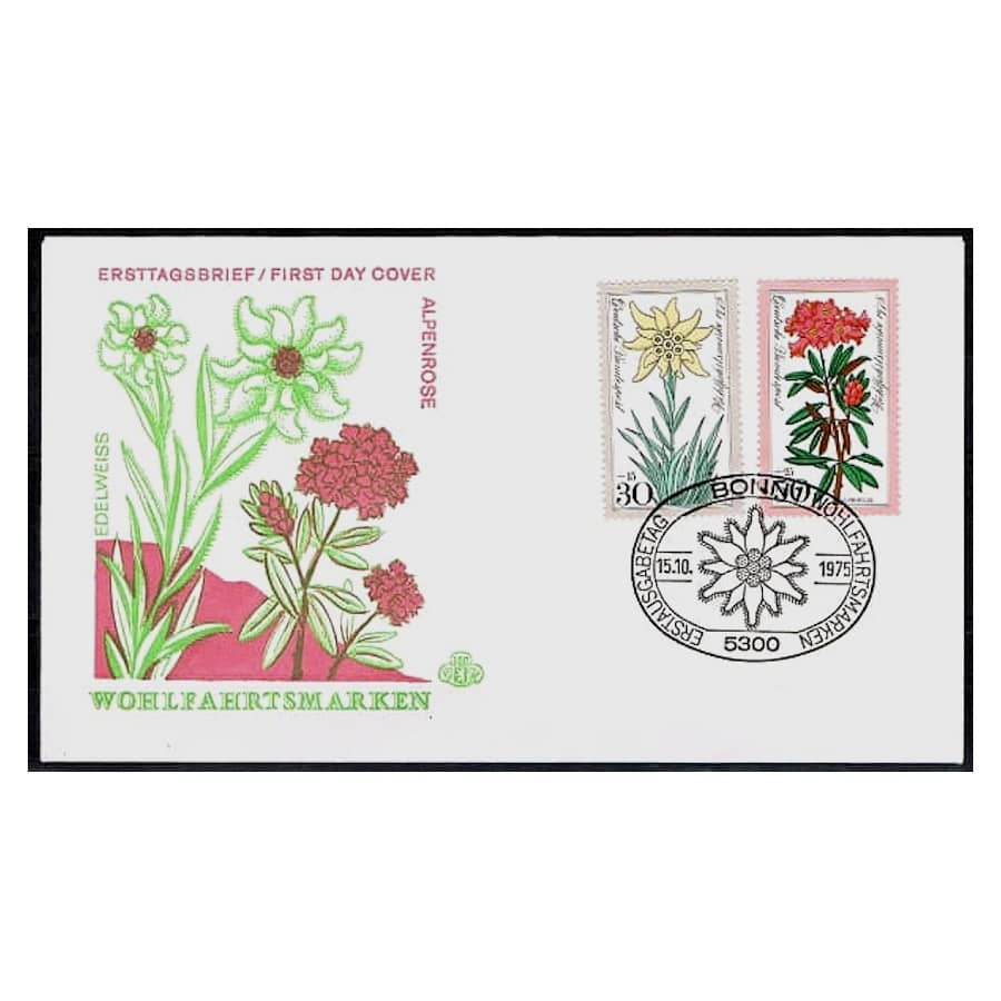 Alemania 1975 [FDC] Flores alpinas I (N)