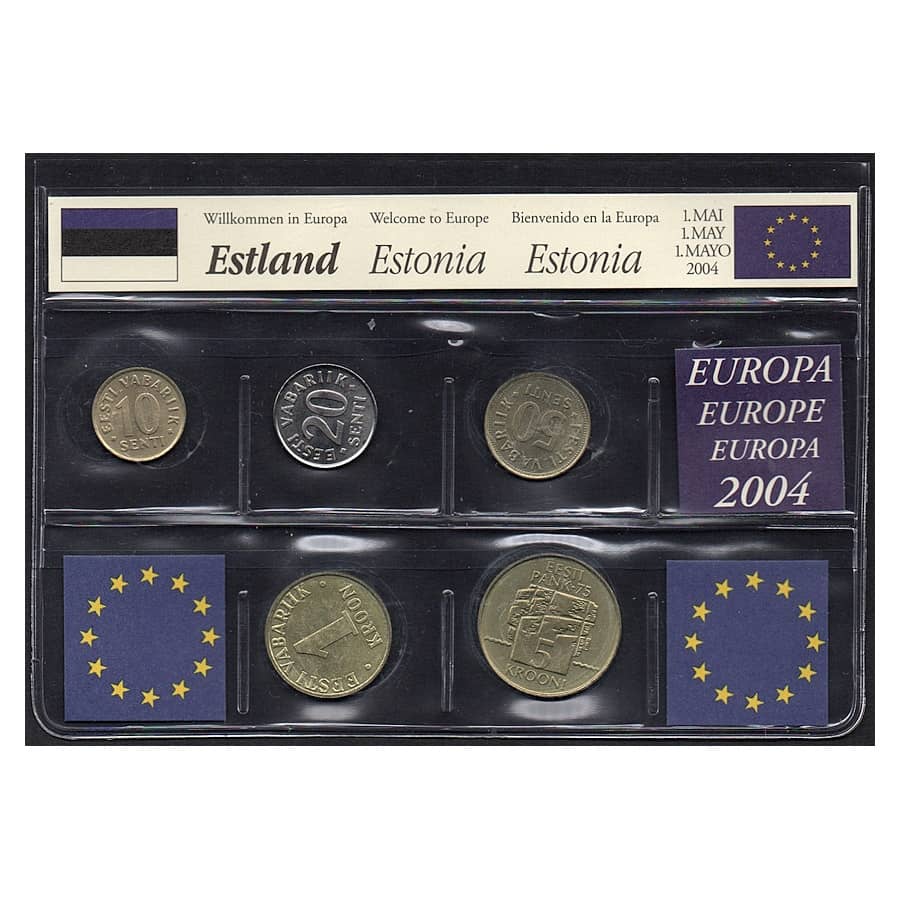 Estonia [MND] Blister monedas circulación, varios años (SC)