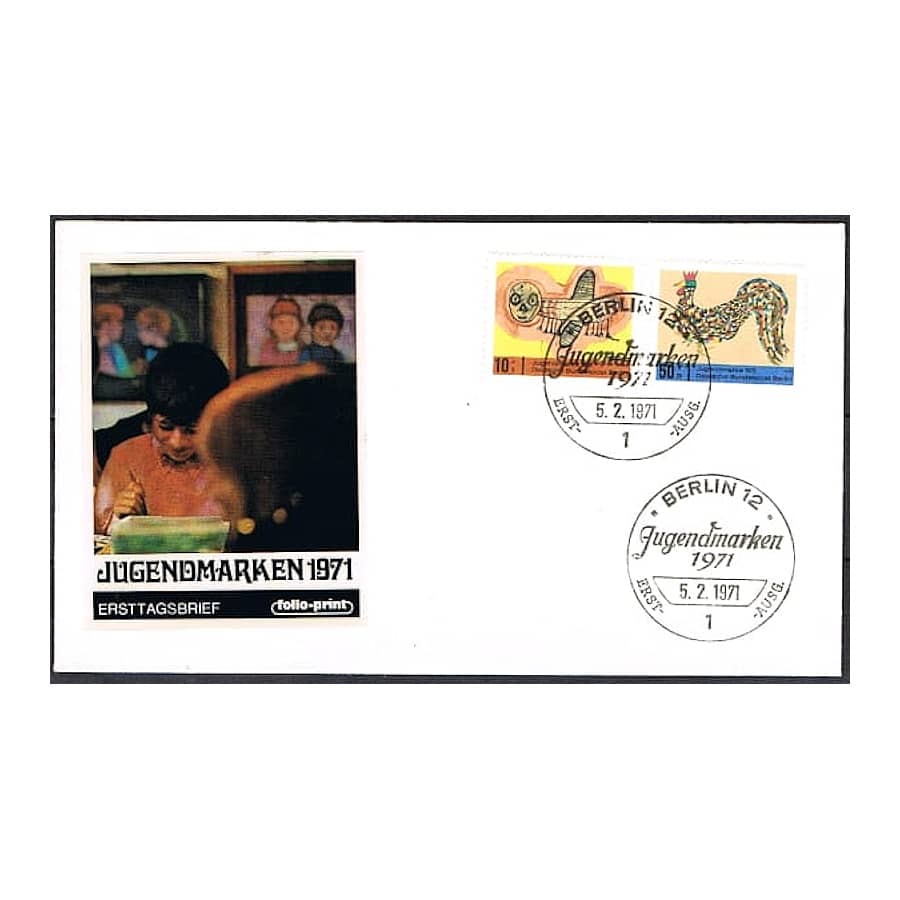 Berlin 1971 [FDC] Pro Jugend, Kinderzeichnungen I (N)